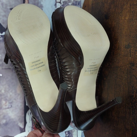 Guess by Marciano Leather Peep-toe Heels - Picture 11 of 16
